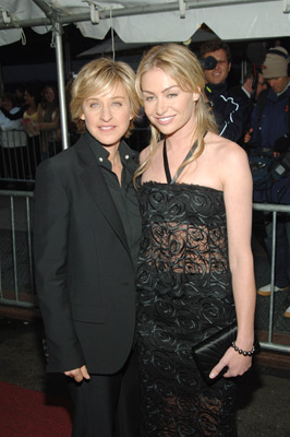 Ellen DeGeneres and Portia de Rossi at event of The 32nd Annual Daytime Emmy Awards (2005)