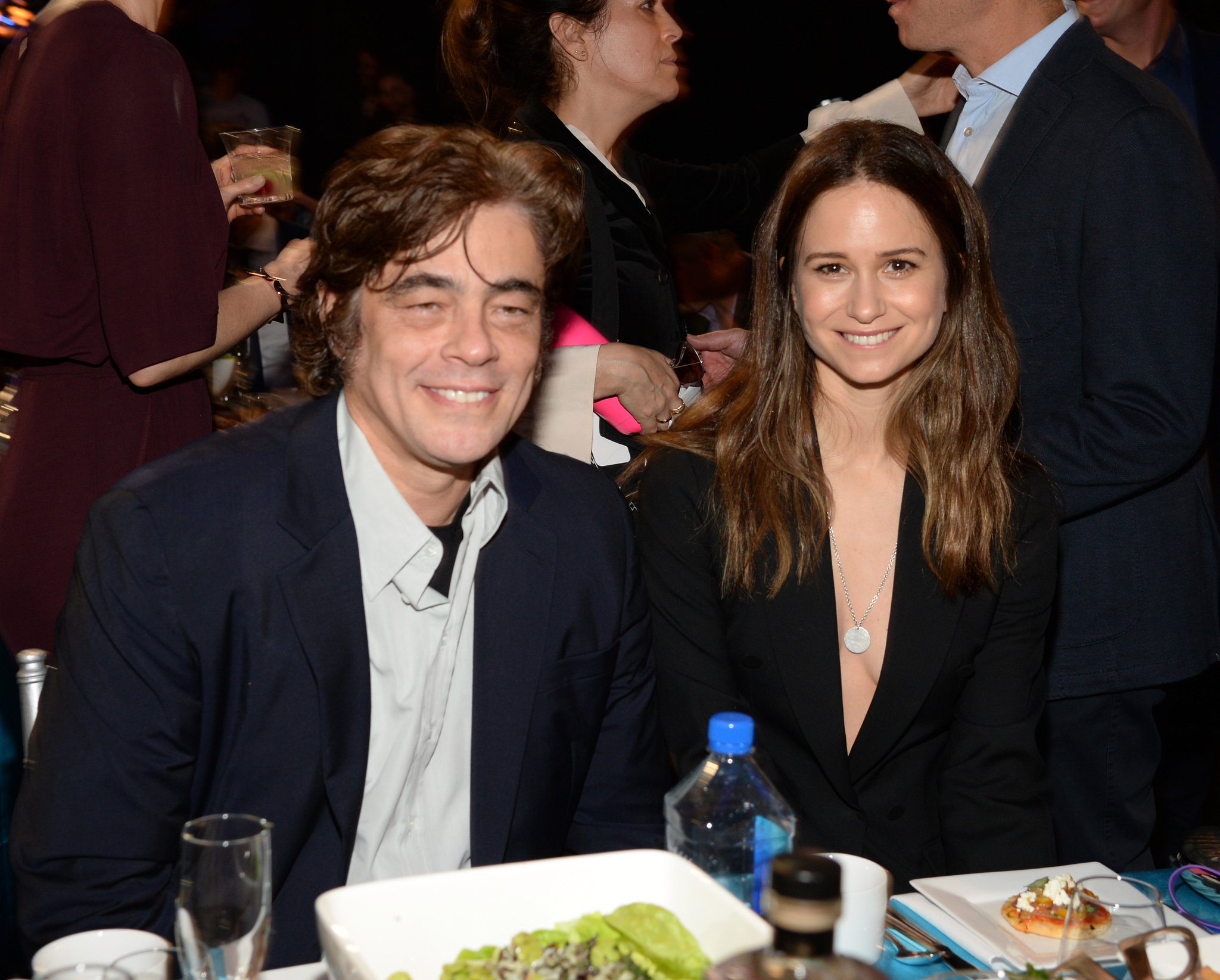 Benicio Del Toro and Katherine Waterston at event of 30th Annual Film Independent Spirit Awards (2015)