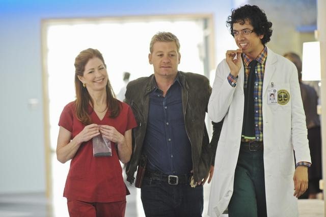 Still of Dana Delany, Geoffrey Arend and Nic Bishop in Body of Proof (2011)