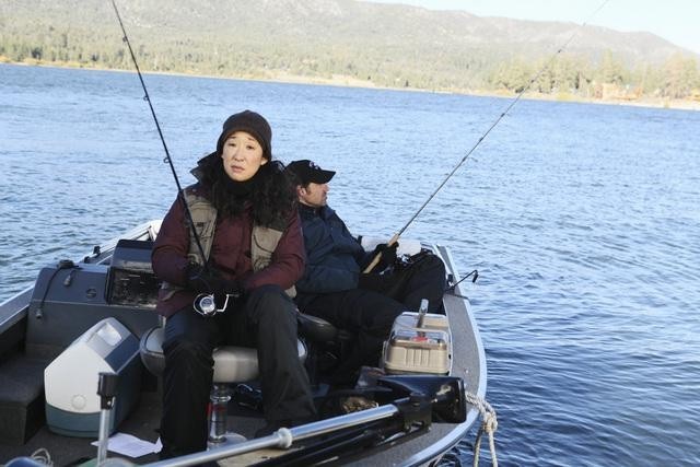 Still of Patrick Dempsey and Sandra Oh in Grei anatomija (2005)