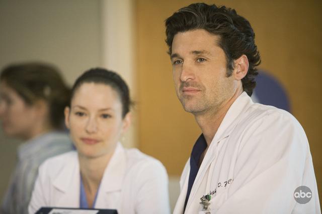 Still of Patrick Dempsey and Chyler Leigh in Grei anatomija (2005)