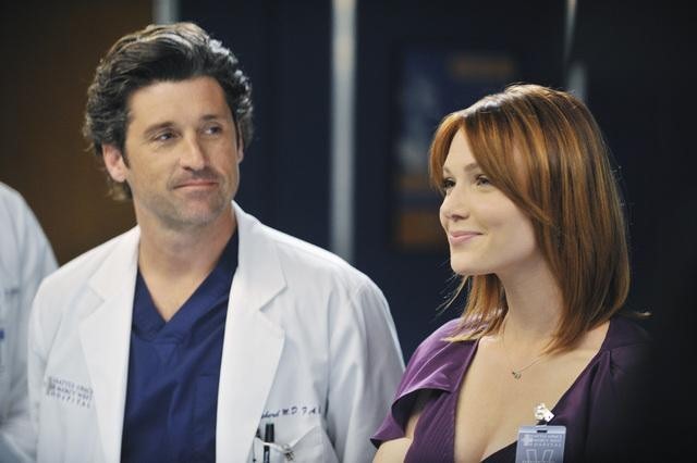 Still of Patrick Dempsey and Holley Fain in Grei anatomija (2005)