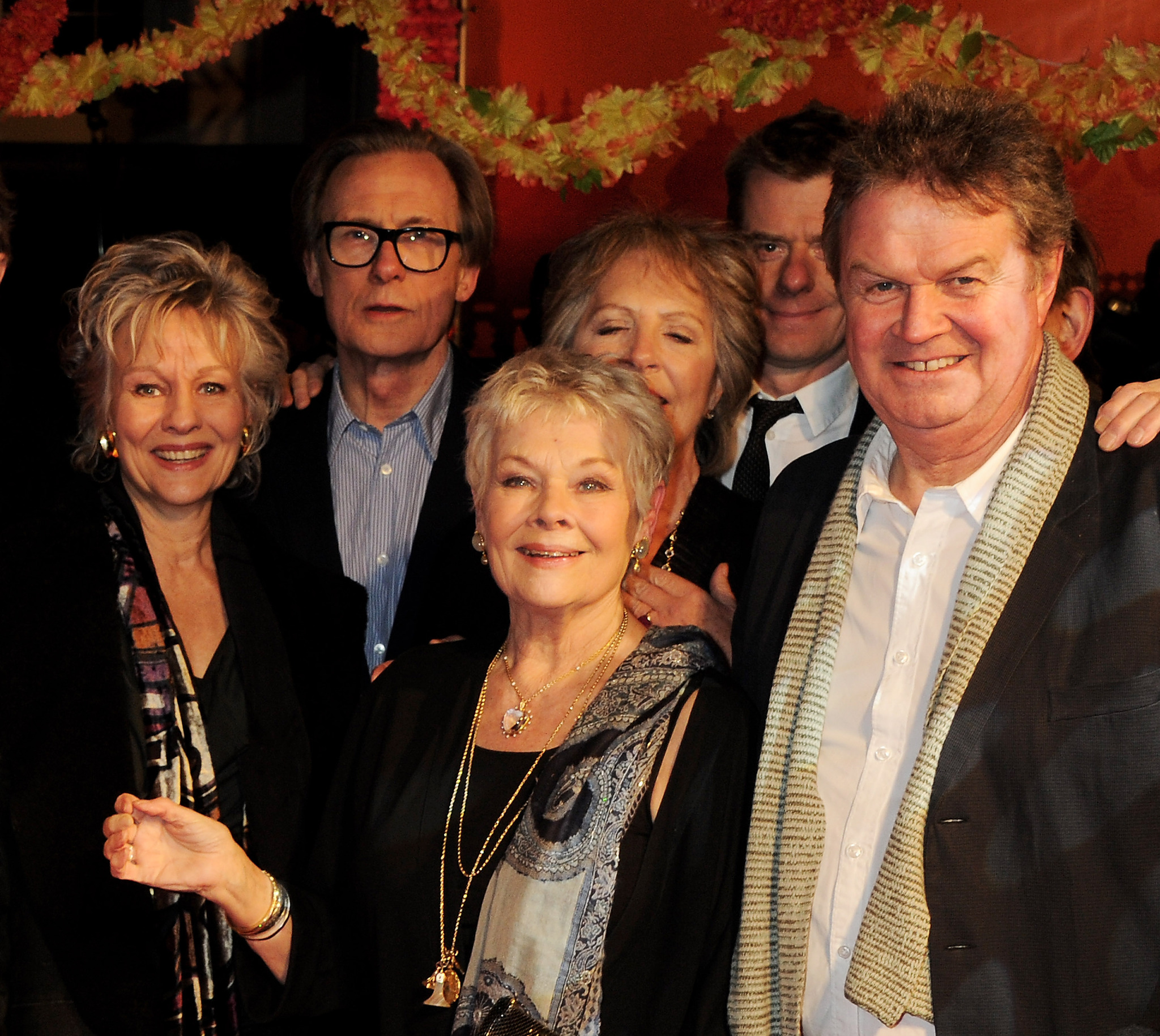 Judi Dench, John Madden, Bill Nighy and Penelope Wilton at event of Geriausias egzotiskas Marigold viesbutis (2011)