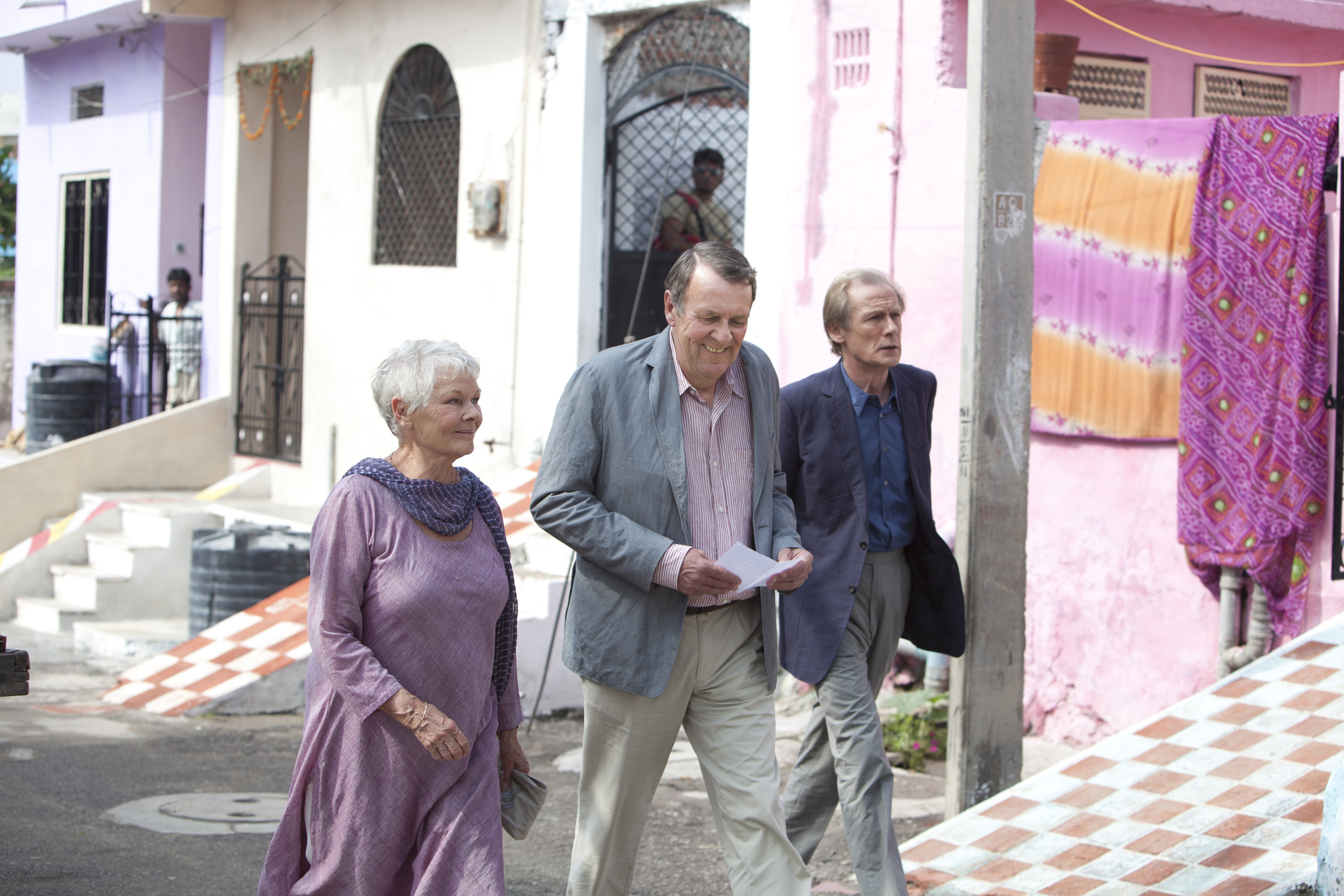 Still of Judi Dench, Bill Nighy and Tom Wilkinson in Geriausias egzotiskas Marigold viesbutis (2011)