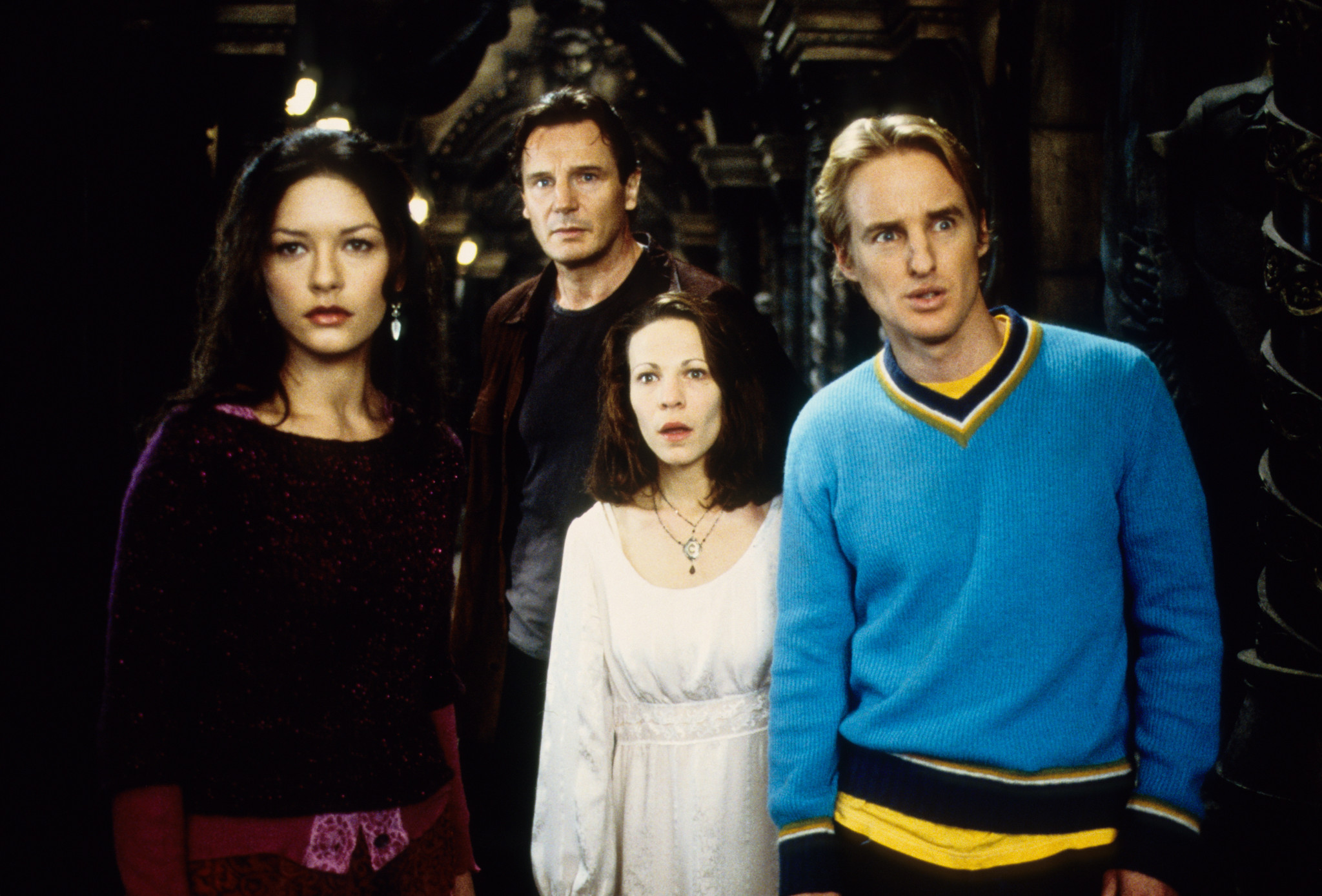 Still of Liam Neeson, Bruce Dern and Catherine Zeta-Jones in The Haunting (1999)