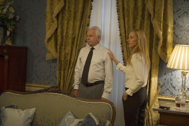 Still of William Devane and Kim Raver in 24: Live Another Day (2014)