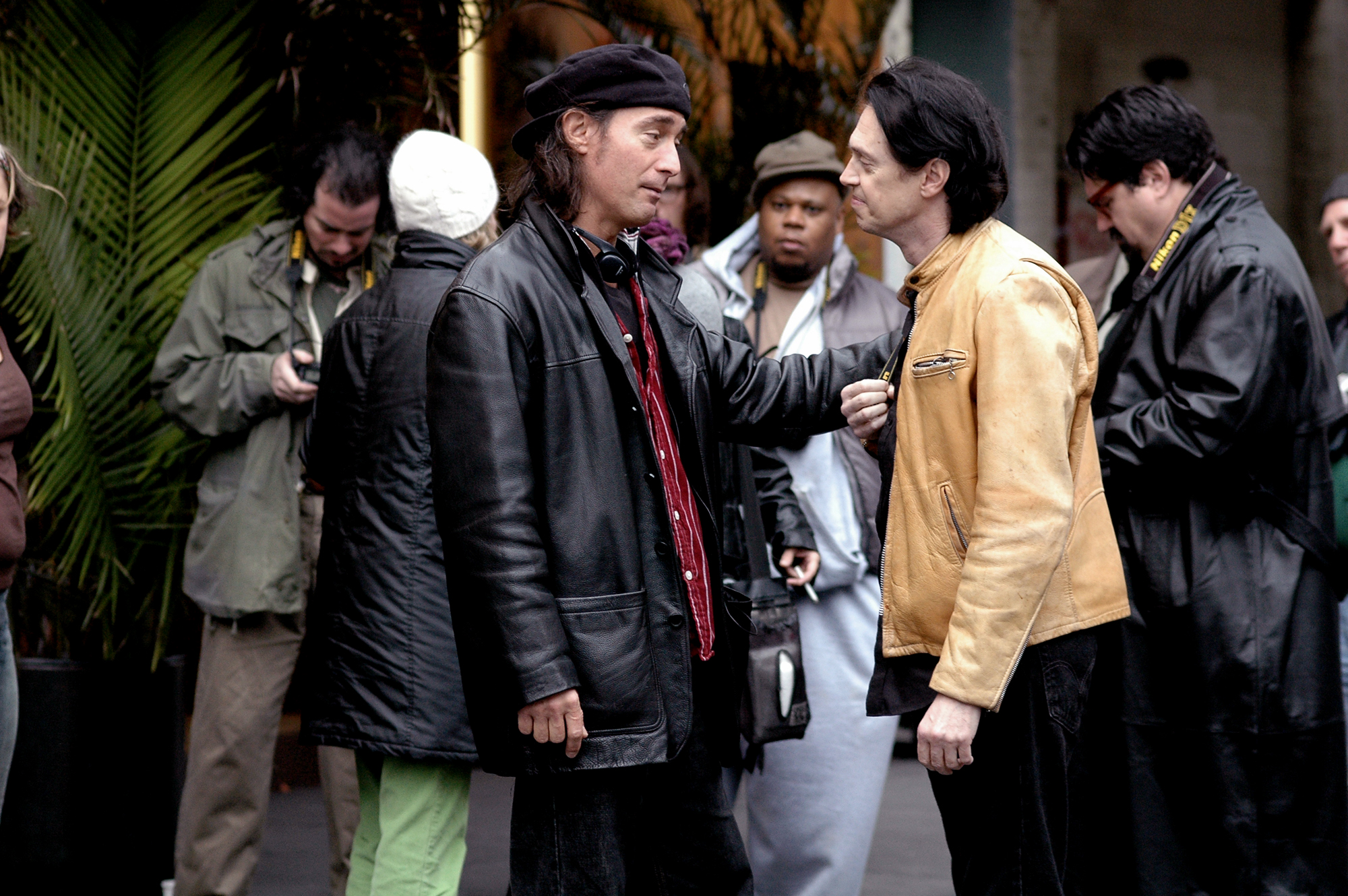 Tom DiCillo and Steve Buscemi on the set of Delirious, DiCillo's 2007 film.