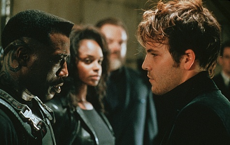 Still of Wesley Snipes and Stephen Dorff in Blade (1998)