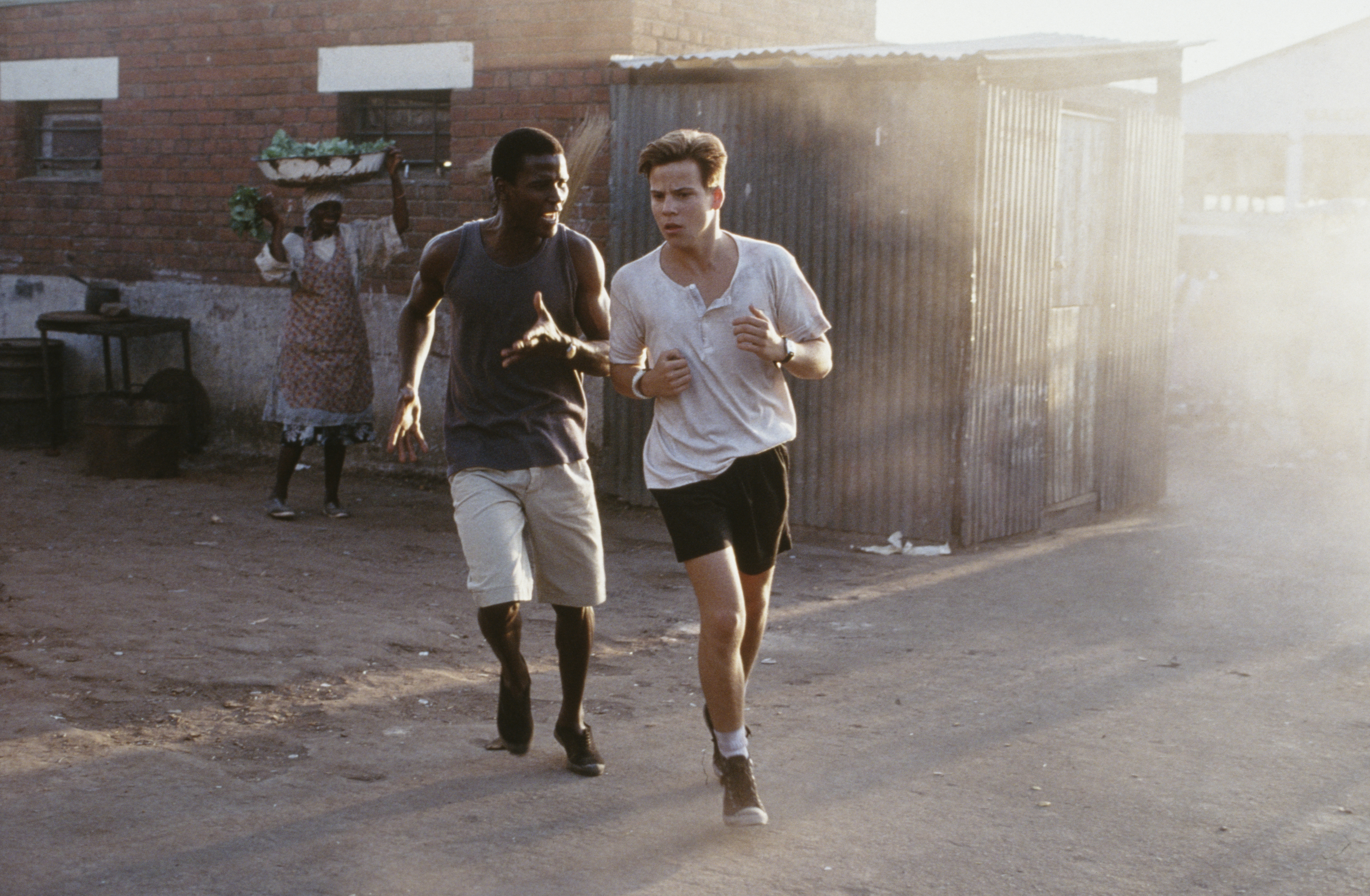 Still of Stephen Dorff and Alois Moyo in The Power of One (1992)