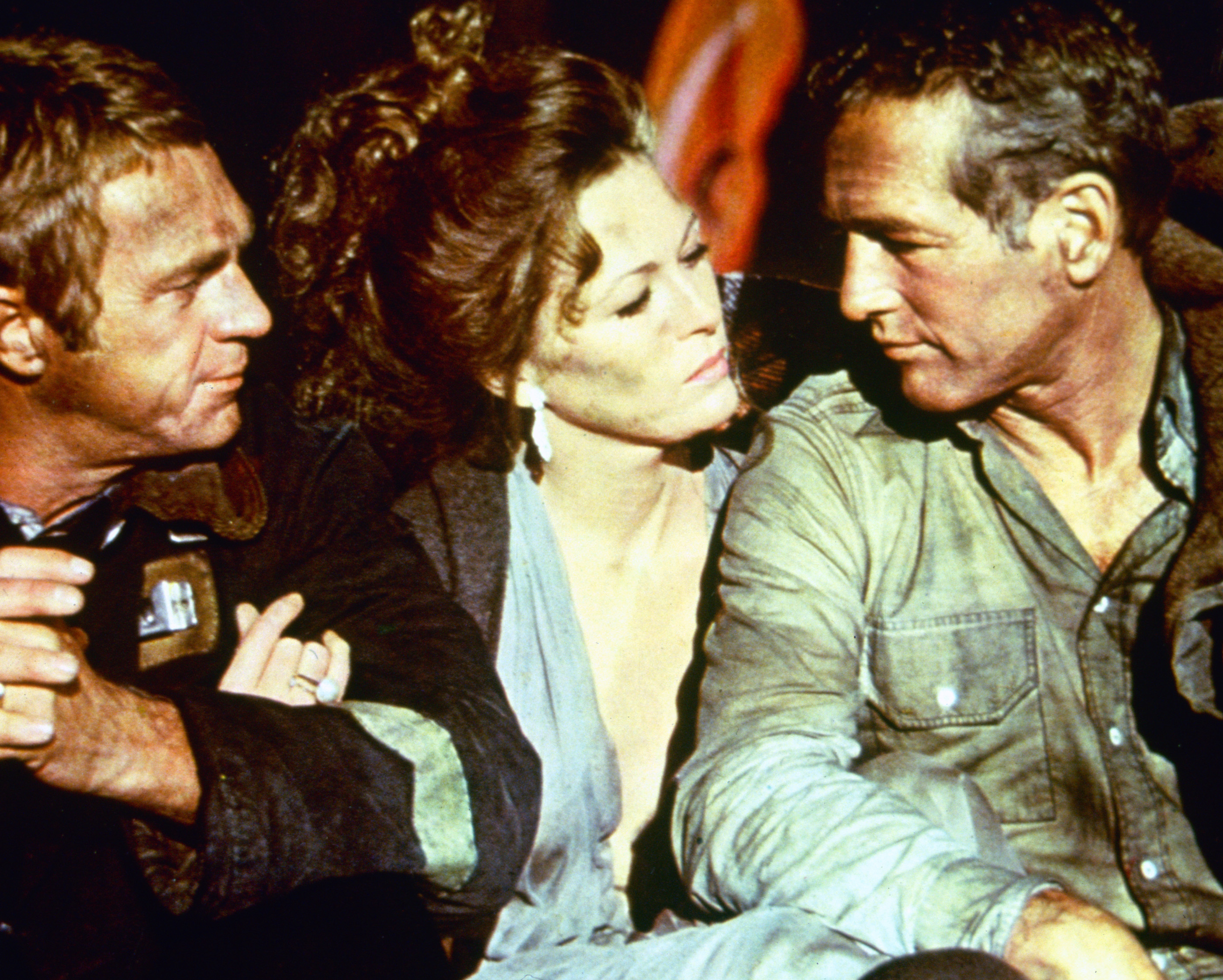 Still of Paul Newman, Steve McQueen and Faye Dunaway in The Towering Inferno (1974)