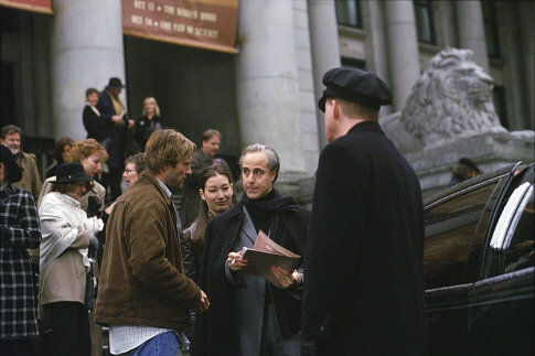 (Left center) Aaron Eckhart as Josh and (center) Stanley Tucci as Zimsky