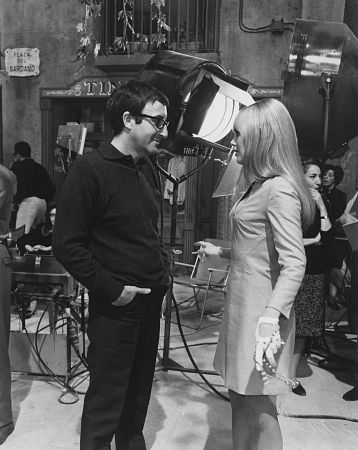 Peter Sellers with Britt Ekland On the set of 