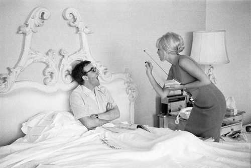 Peter Sellers recouping from his heart attack with Britt Ekland