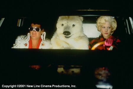 Garry Shandling, Warren Beatty (in bear suit) and Jenna Elfman