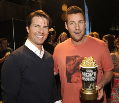Tom Cruise and Adam Sandler at event of 2008 MTV Movie Awards (2008)