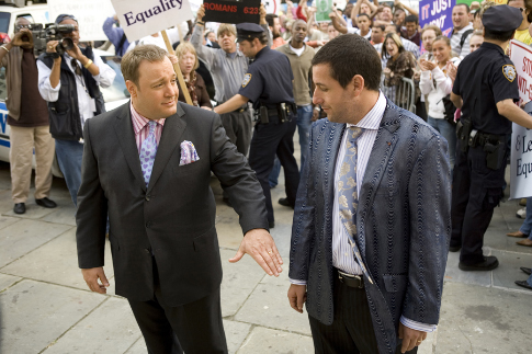 Still of Adam Sandler and Kevin James in I Now Pronounce You Chuck & Larry (2007)