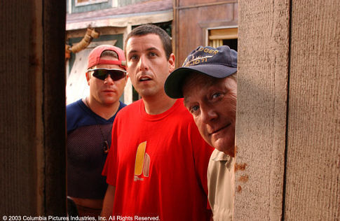 Still of Sean Astin, Adam Sandler and Blake Clark in Visados kaip pirma karta (2004)