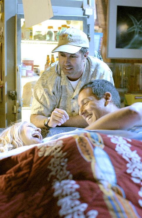 Still of Drew Barrymore, Adam Sandler and Peter Segal in Visados kaip pirma karta (2004)
