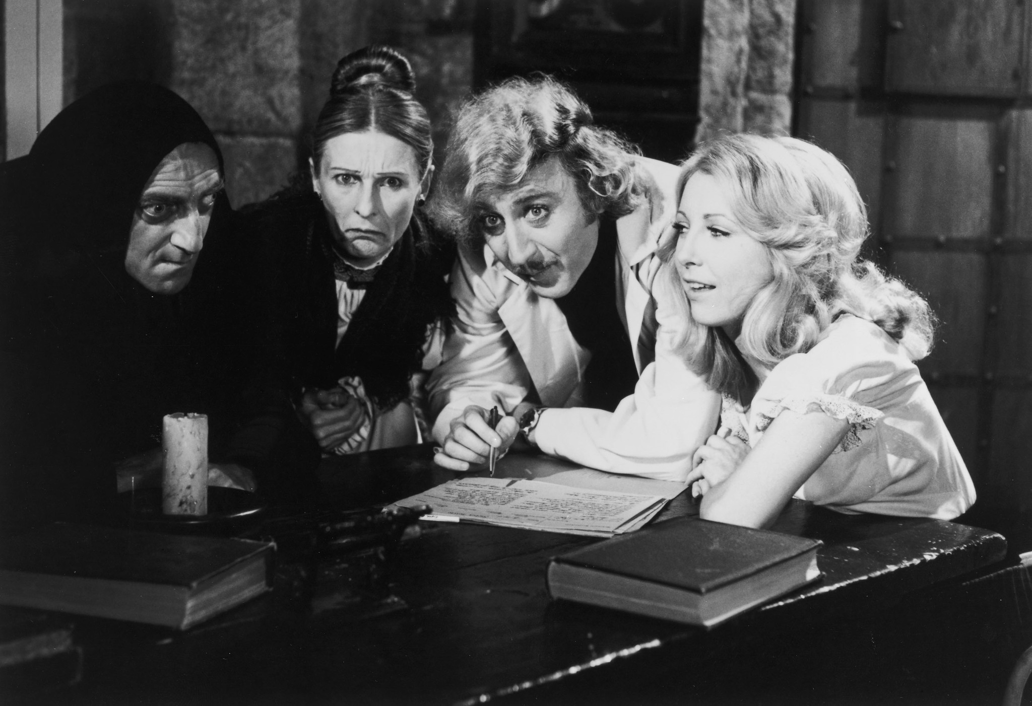 Still of Teri Garr, Gene Wilder, Marty Feldman and Cloris Leachman in Young Frankenstein (1974)