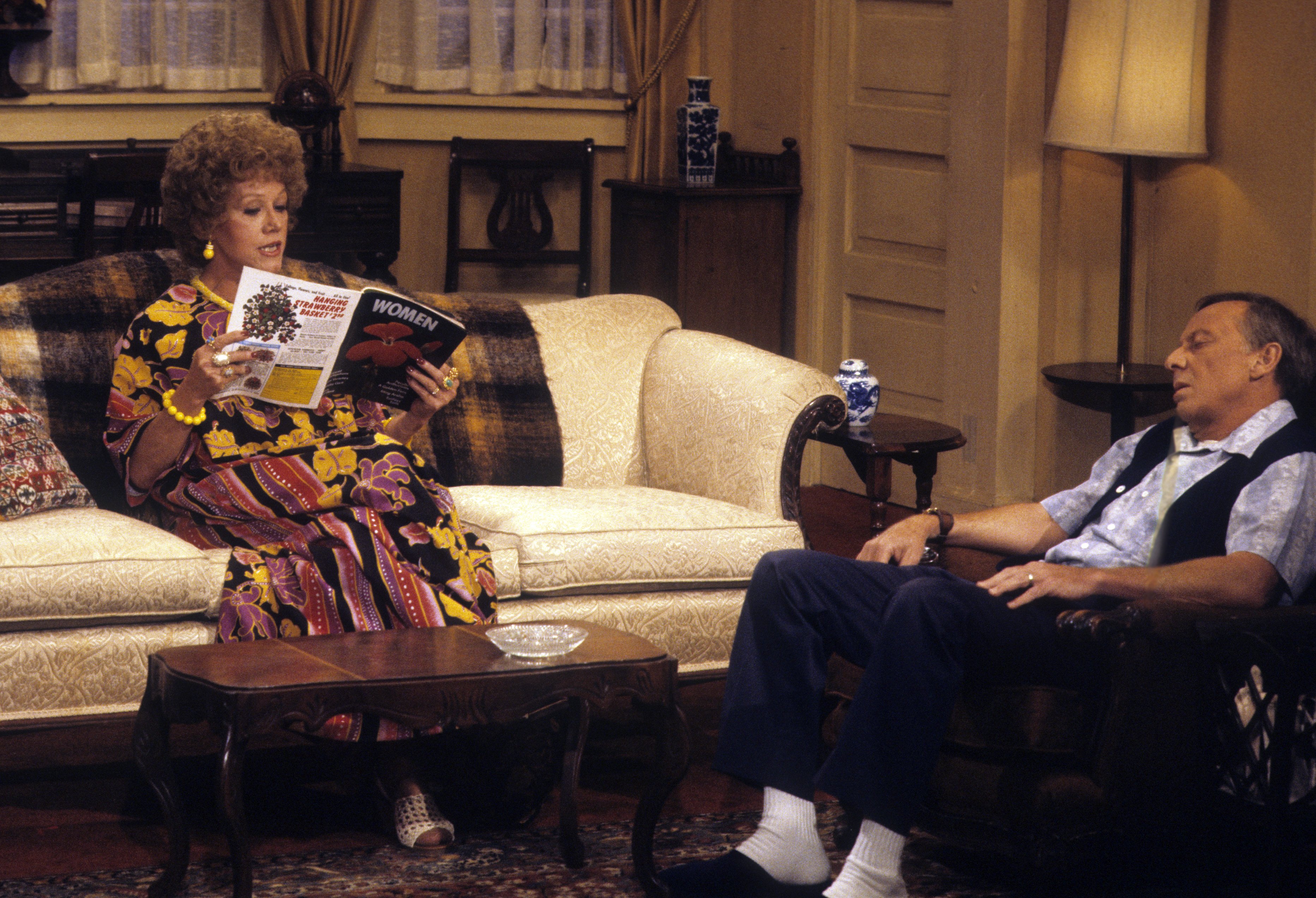 Still of Norman Fell and Audra Lindley in Three's Company (1977)