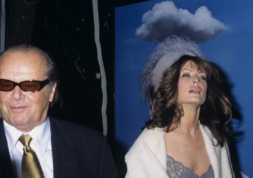 Jack Nicholson and Lara Flynn Boyle at the premiere of 