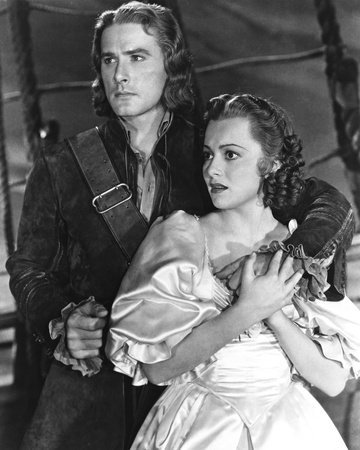 Still of Olivia de Havilland and Errol Flynn in Captain Blood (1935)