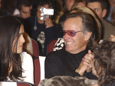 Salma Hayek and Peter Fonda at event of The Maldonado Miracle (2003)