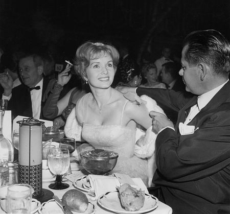 Debbie Reynolds with Glenn Ford circa 1961