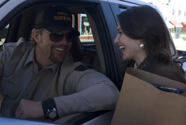 Still of Claire Forlani and Toby Keith in Beer for My Horses (2008)