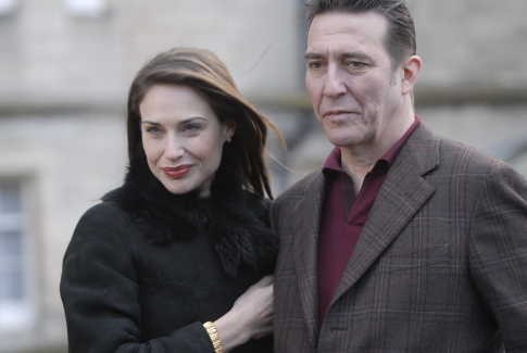 Still of Claire Forlani and Ciarán Hinds in Hallam Foe (2007)