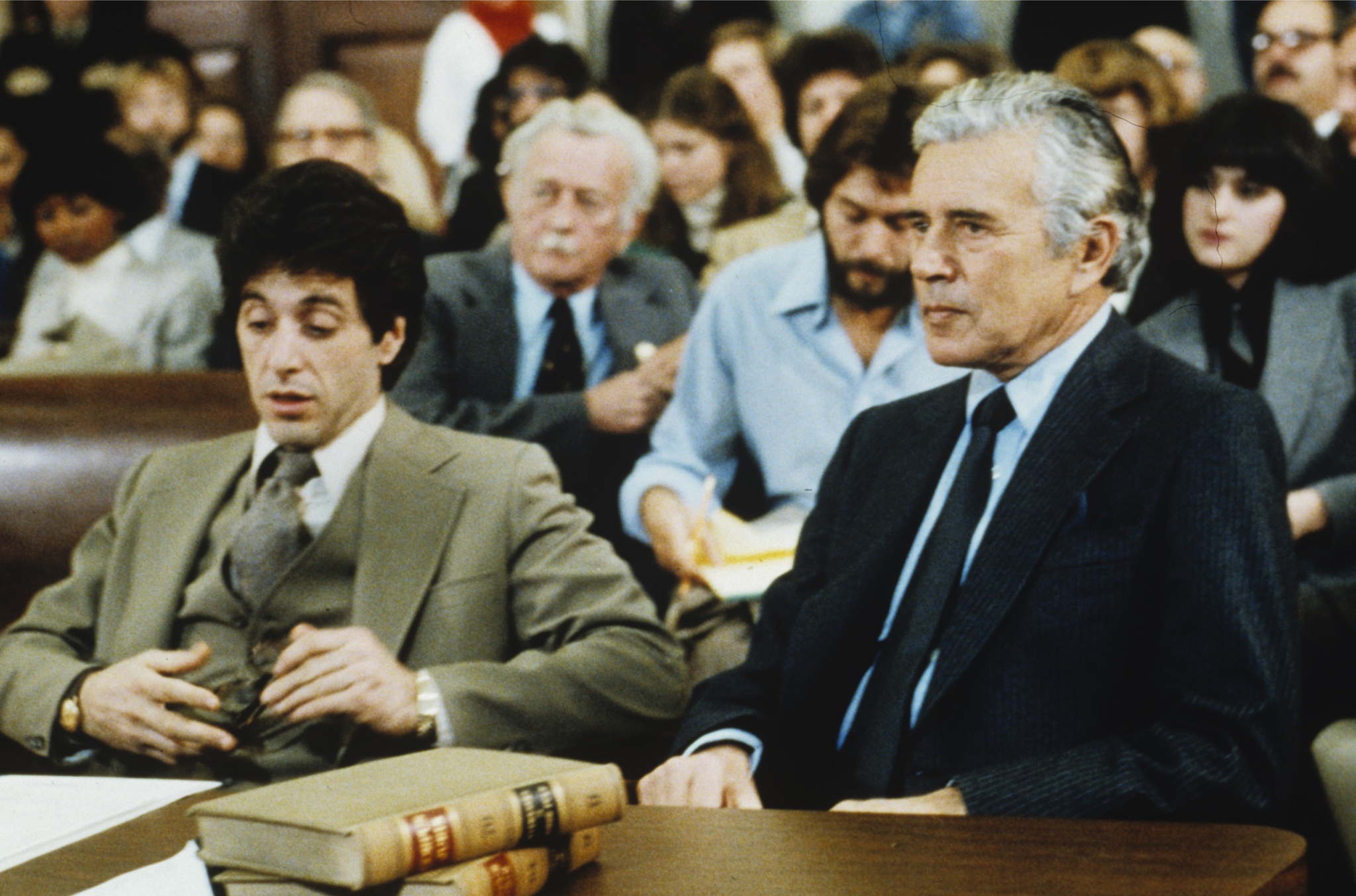 Still of Al Pacino and John Forsythe in ...And Justice for All. (1979)
