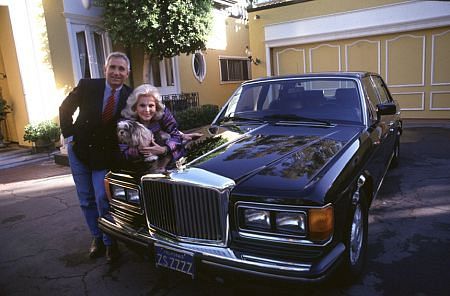 Zsa Zsa Gabor with Prince Von Anhalt and their Bently