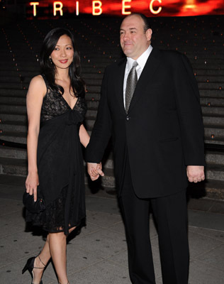 James Gandolfini and Deborah Lin