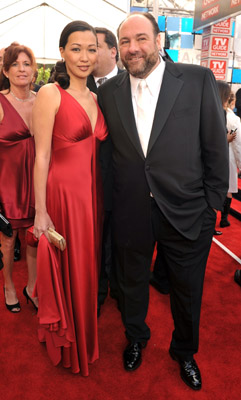 James Gandolfini and Deborah Lin at event of 14th Annual Screen Actors Guild Awards (2008)