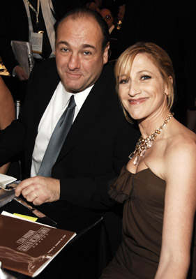 James Gandolfini and Edie Falco at event of 13th Annual Screen Actors Guild Awards (2007)