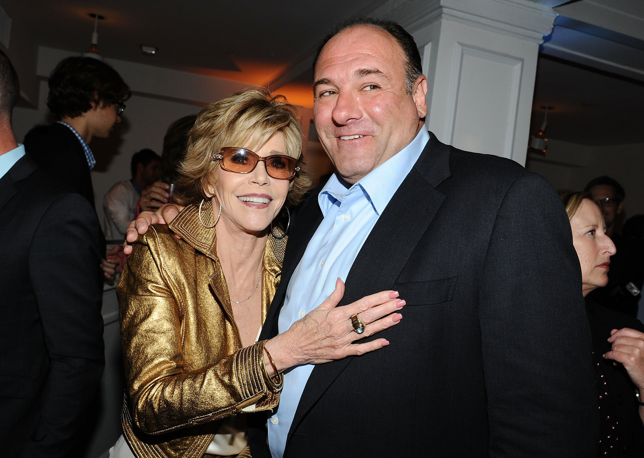 Jane Fonda and James Gandolfini at event of The Newsroom (2012)
