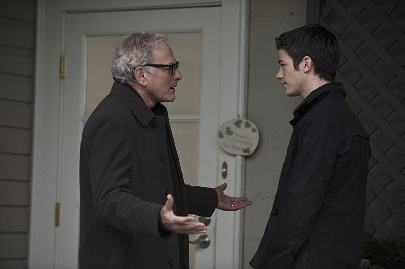 Still of Victor Garber and Grant Gustin in The Flash (2014)