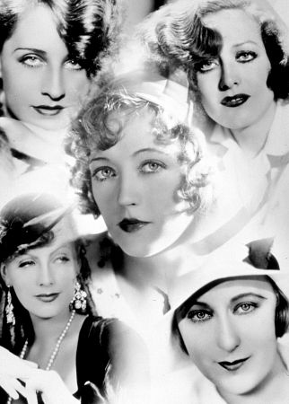 Mary Pickford, N. Shearer, J. Crawford, G. Garbo, c. 1930