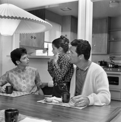 James Garner With Wife Lois Garner & Daughter Kimberly September 15, 1958 © 1978 Sid Avery