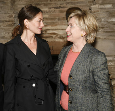 Rebecca Gayheart and Hillary Clinton