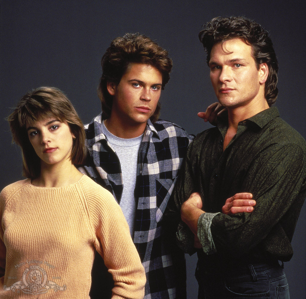 Still of Rob Lowe, Patrick Swayze and Cynthia Gibb in Youngblood (1986)