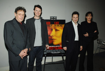 Philip Glass, Zoe Heller, Patrick Marber and Peter Rice at event of Notes on a Scandal (2006)