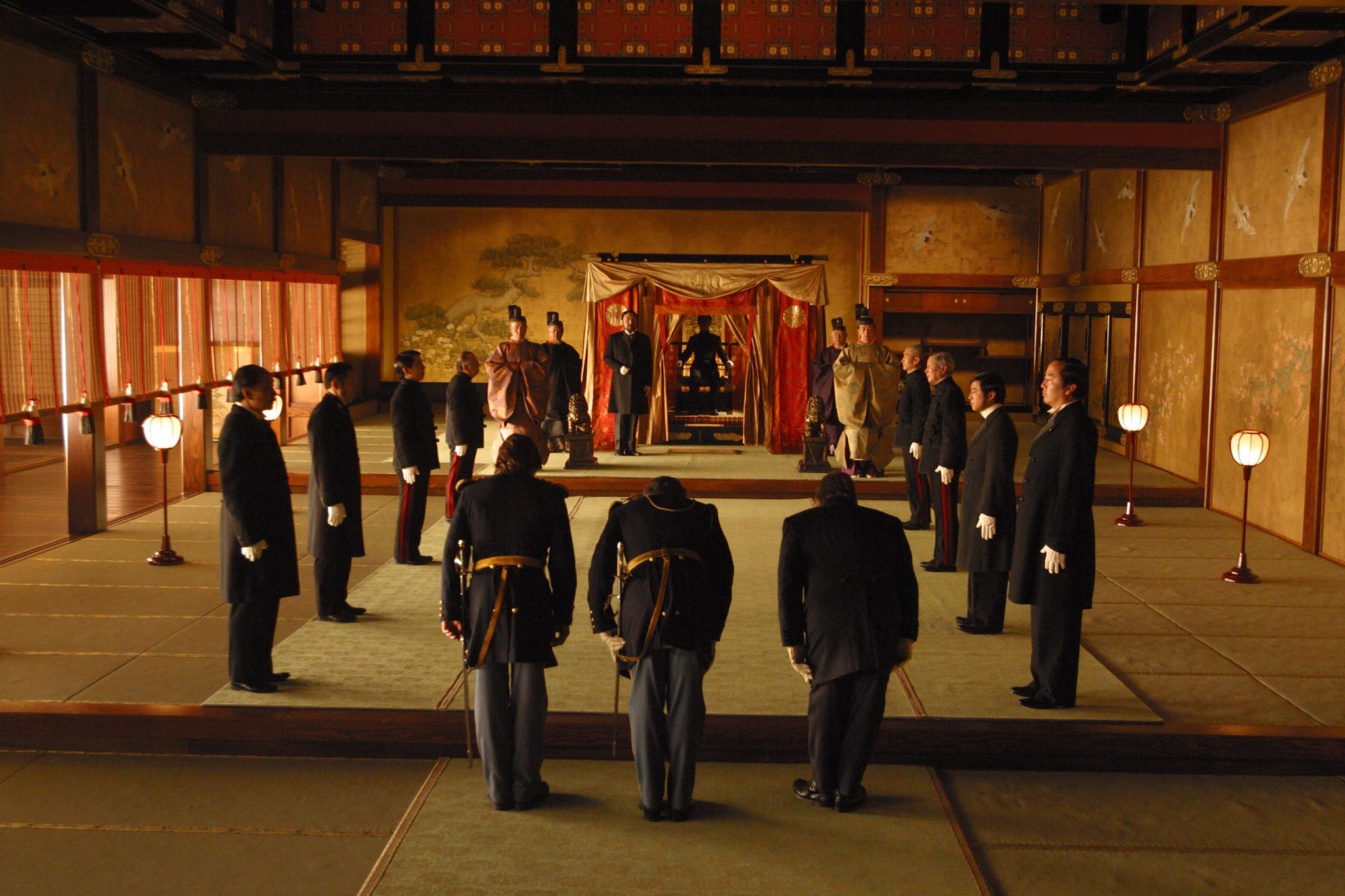 Still of Tom Cruise, Tony Goldwyn, Timothy Spall, Masato Harada and Shichinosuke Nakamura in The Last Samurai (2003)