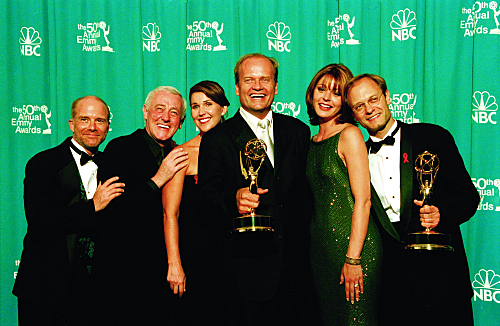 Kelsey Grammer, David Hyde Pierce, John Mahoney, Peri Gilpin, Jane Leeves and Dan Butler