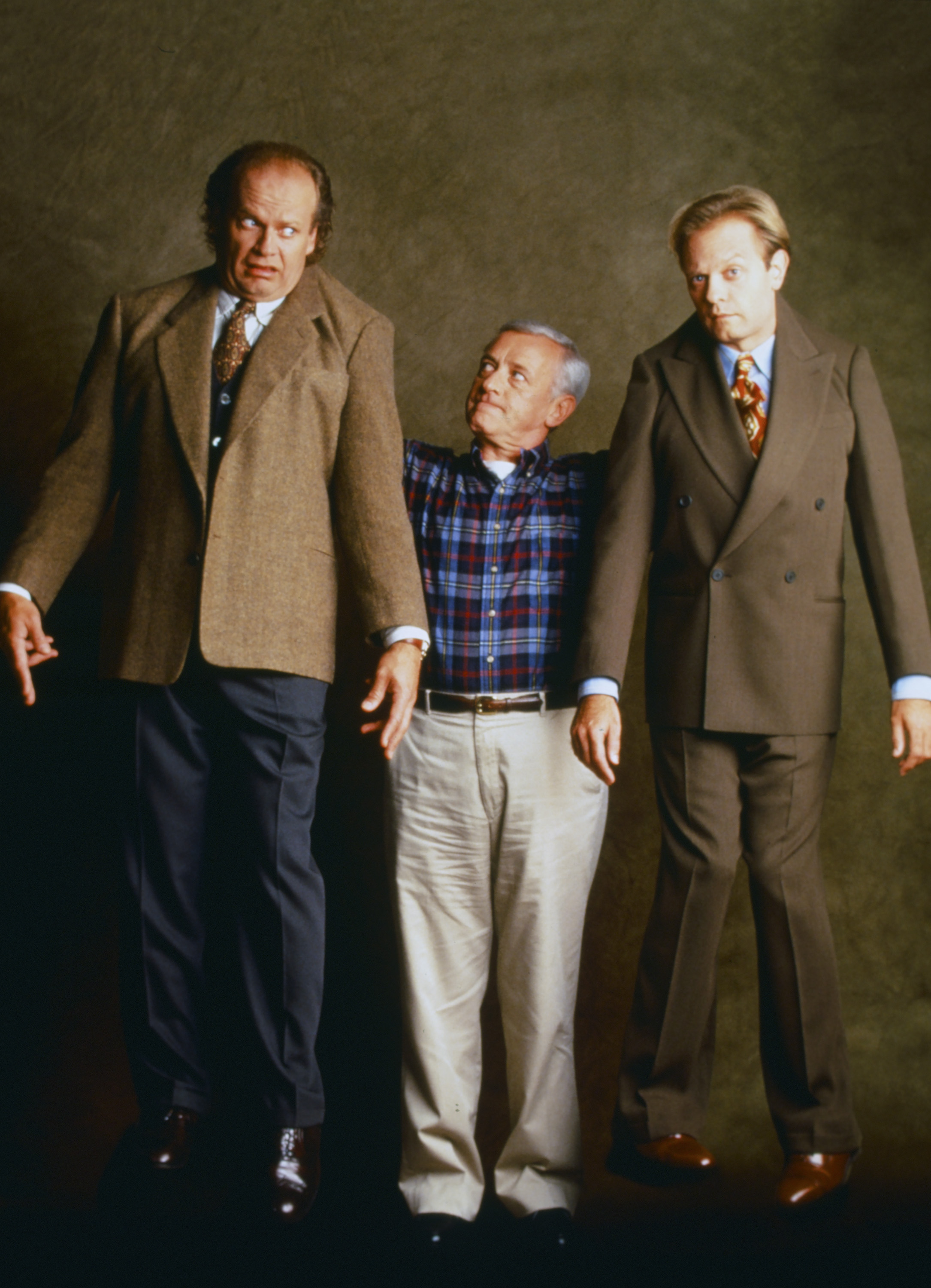 Still of Kelsey Grammer, David Hyde Pierce and John Mahoney in Frasier (1993)