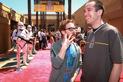 Seth Green and Matthew Senreich at event of Star Wars: The Clone Wars (2008)