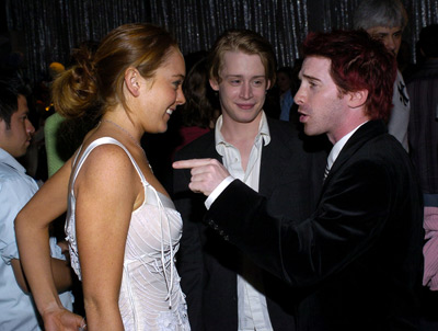 Macaulay Culkin, Seth Green and Lindsay Lohan at event of Saved! (2004)