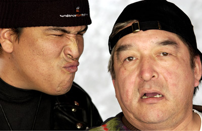 Graham Greene and Eric Schweig at event of Skins (2002)