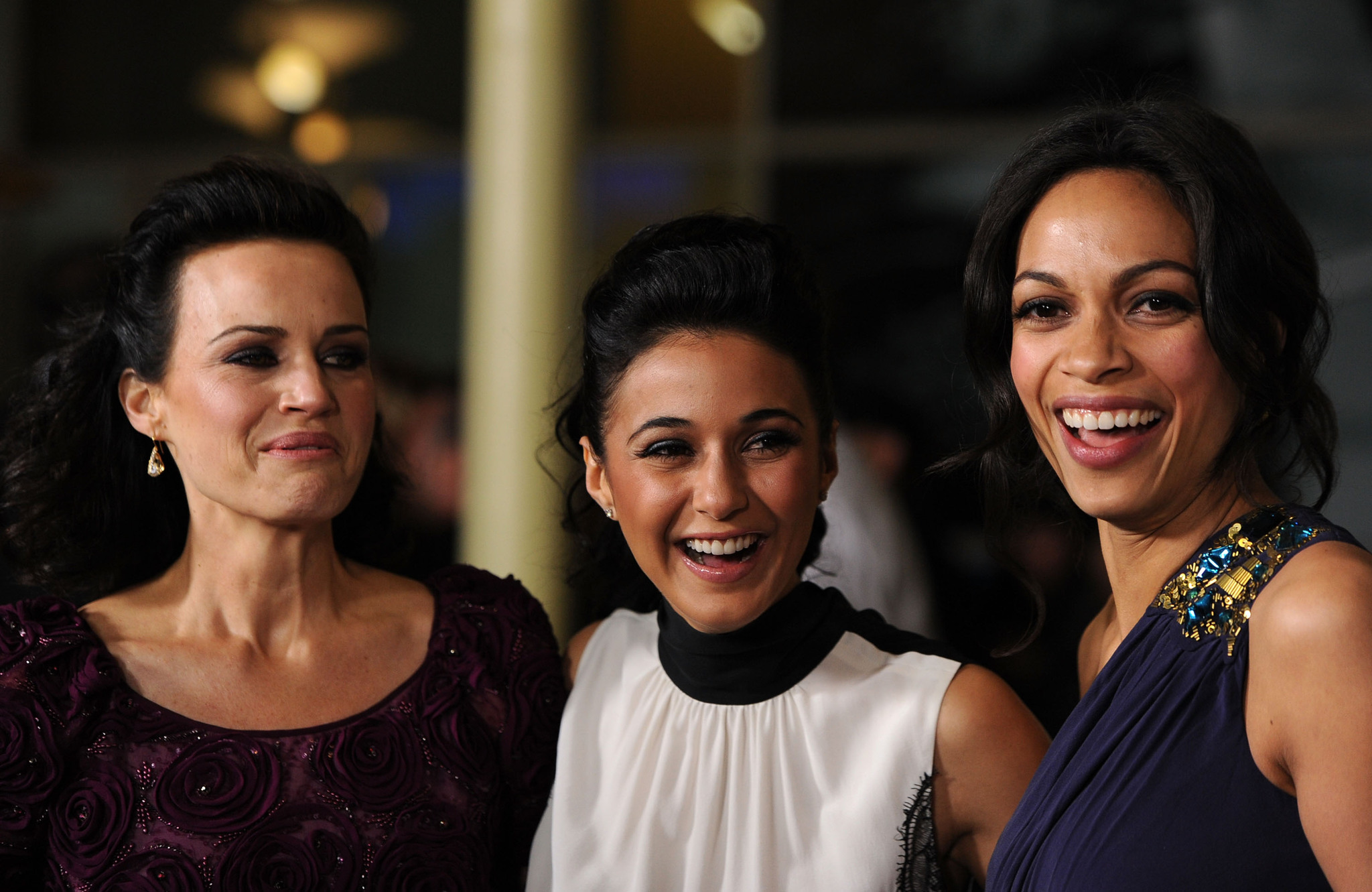 Carla Gugino, Emmanuelle Chriqui and Rosario Dawson at event of Girl Walks Into a Bar (2011)