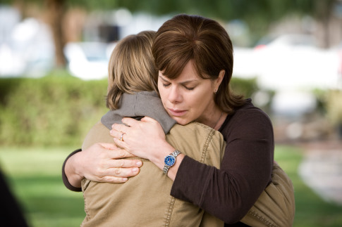 Still of Marcia Gay Harden and Miles Heizer in Rails & Ties (2007)